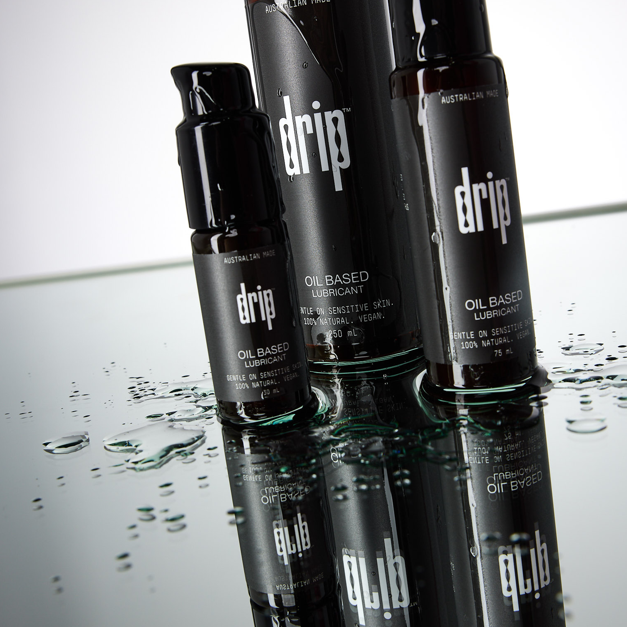 drips oil based sexual lubrication. Anal lube from drip.